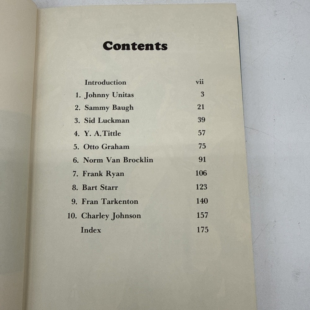 Vintage Great Quarterbacks Of The NFL Hardback 1965 - Picture 6 of 11